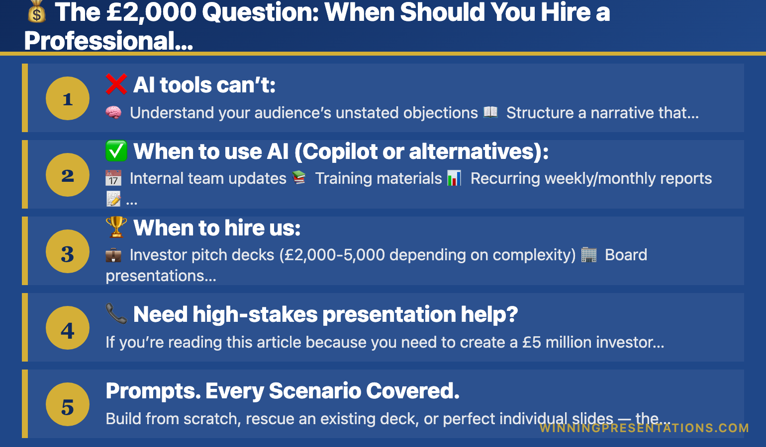 Infographic for: 7 excellent copilot for powerpoint alternatives (image 2)