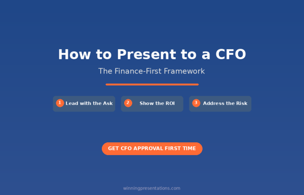 How to present to a CFO - the finance-first framework for getting budget approval