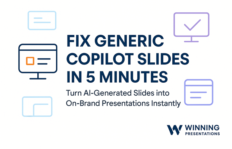 Fix generic PowerPoint Copilot slides and make them look on brand in minutes