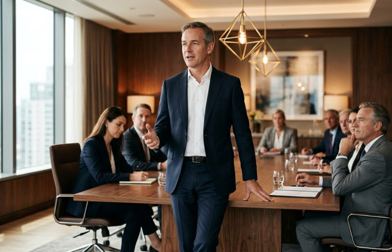 The Boardroom Voice: Pitch, Pace, and Pause Patterns Senior Leaders Recognise