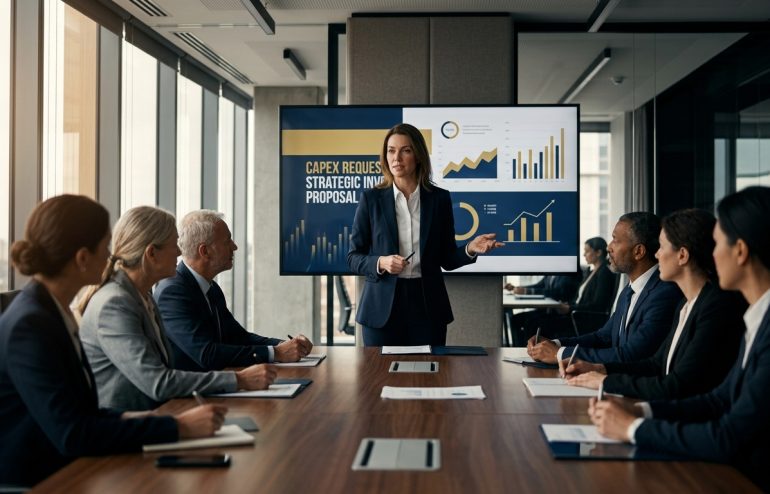 Structure a capex presentation for a finance committee that survives the first challenge, defends the assumptions, and g