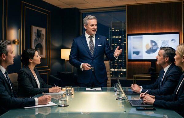CEO presentation style is structurally different from middle-management style — how top executives sequence information,