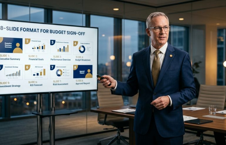 Featured image for CFO Presentation Template: The 8-Slide Format That Secures Budget Sign-Off