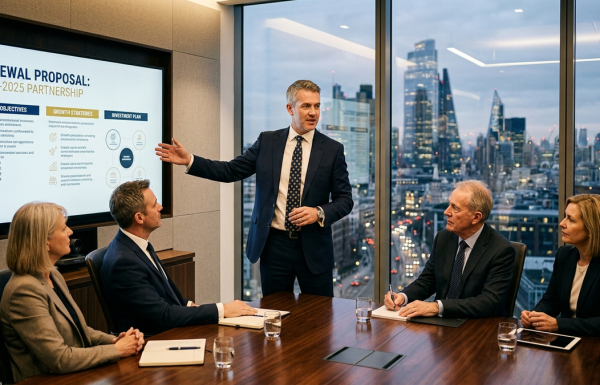 Contract Renewal Presentation: The Slide Structure That Converts Renewals Into Upsells — featured image