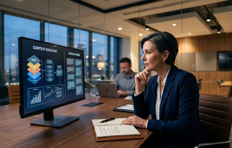 Featured image for Why Copilot Gives You Corporate Mush: The Context-Stacking Technique That Fixes It