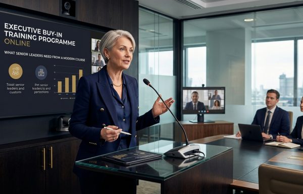 Featured image for Executive Buy-In Training Programme Online: What Senior Leaders Need From a Modern Course