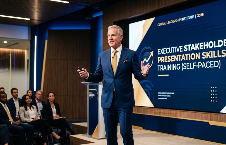Featured image for Executive Stakeholder Presentation Skills Training (Self-Paced, 2026)