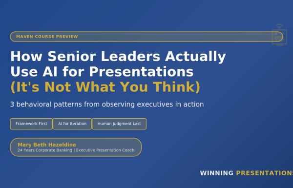 How Senior Leaders Actually Use AI for Presentations (It's Not What You Think)