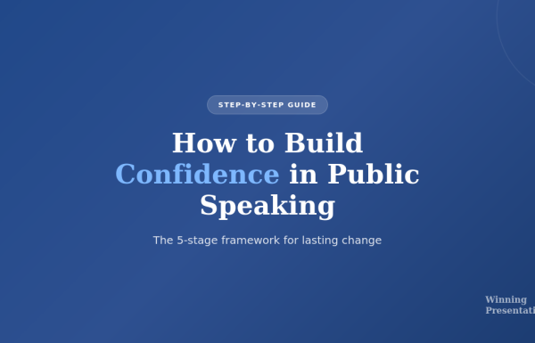 How to build confidence in public speaking - 5 stage progressive framework for lasting confidence