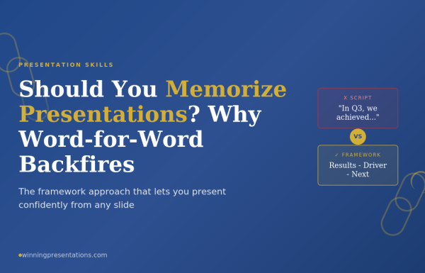 Should you memorize presentations word-for-word - why it backfires