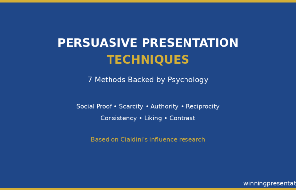 Persuasive presentation techniques - 7 methods backed by psychology