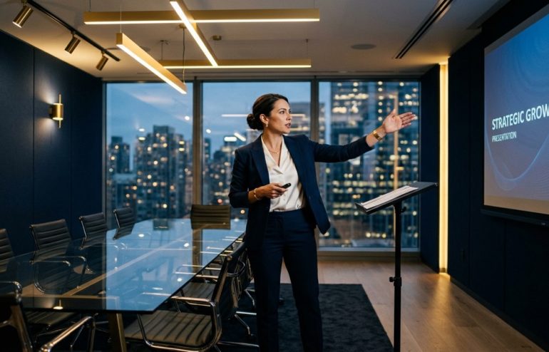 What a Senior Leader Can Realistically Change About Presenting in Eight Weeks