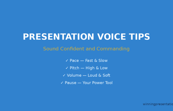 Presentation voice tips - how to use pace, pitch, volume, and pauses for confident delivery