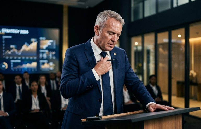 Featured image for Sweating Through Your Shirt Mid-Presentation: The 20-Second Physical Reset