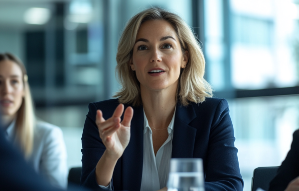 what-executives-want-presentations-featured-wordpress.png (1200×675) Alt text: Professional woman presenting confidently to executive audience in boardroom meeting